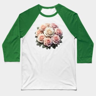 beautiful bunch of roses in a bouquet Baseball T-Shirt